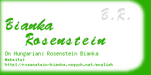 bianka rosenstein business card